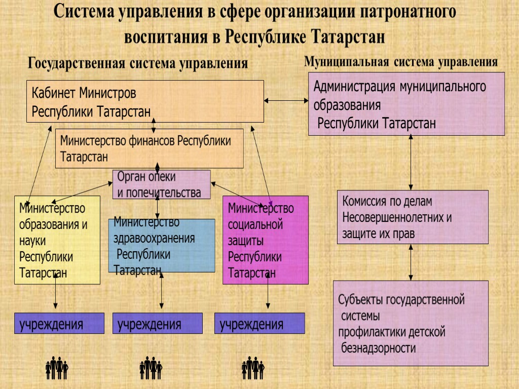 Система управления в сфере организации патронатного воспитания в Республике Татарстан Кабинет Министров Республики Татарстан